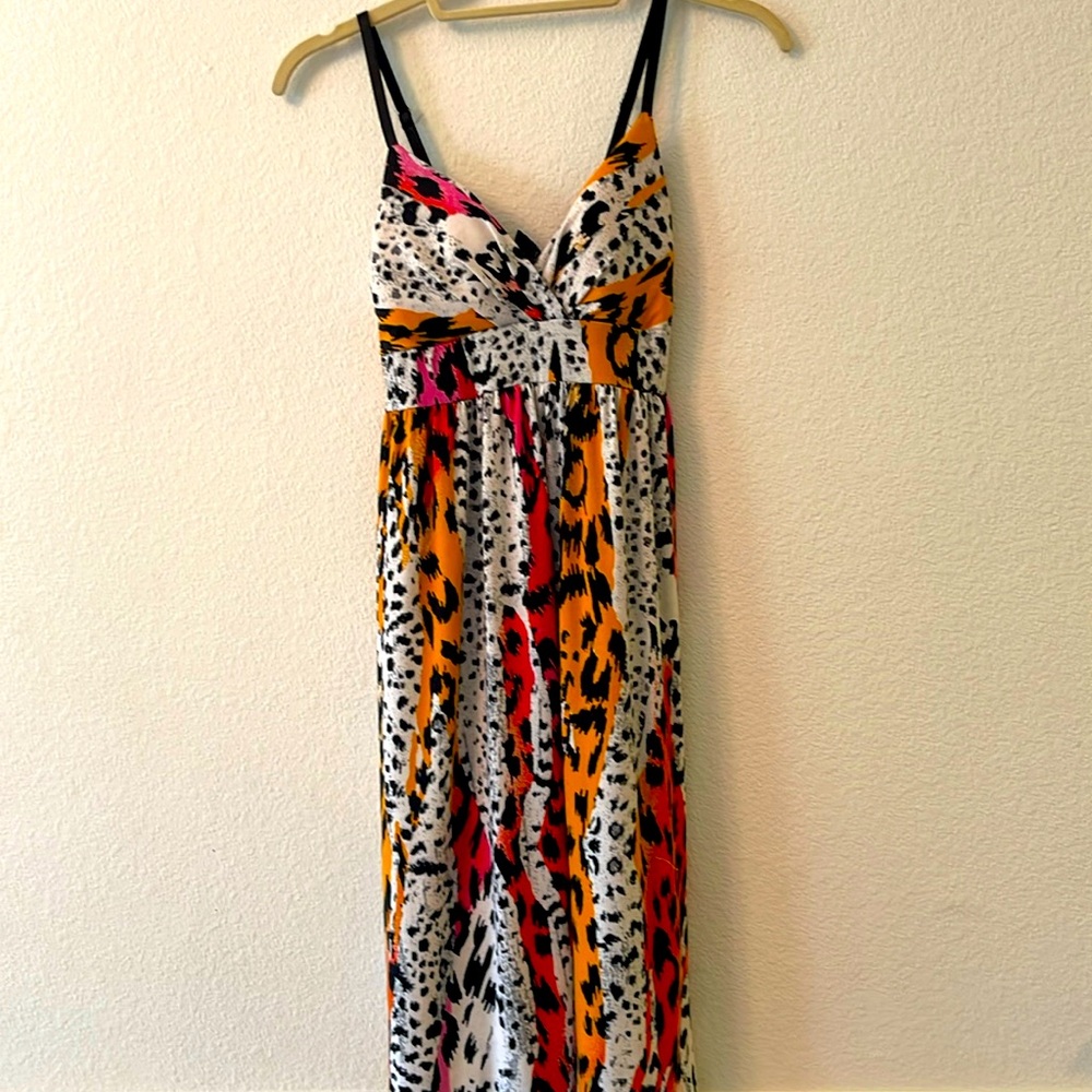 Planet Gold animal print Sundress NWT Sz S/M